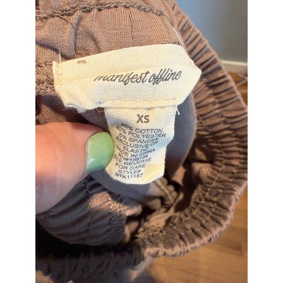 Manifest Offline Tan Elastic Waist Jogger Pants – Size XS - Picture 3 of 3